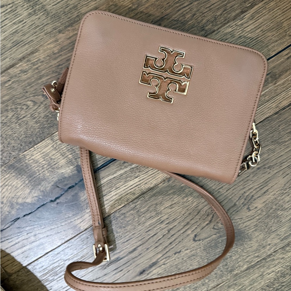 Tory Burch Tan Leather Crossbody Bag